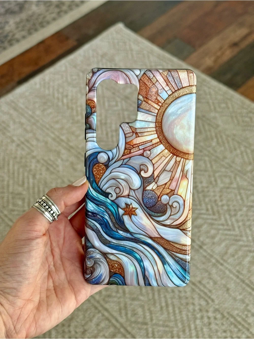 Sun Rays & Waves Tough Phone Case for Samsung Galaxy S25 Ultra